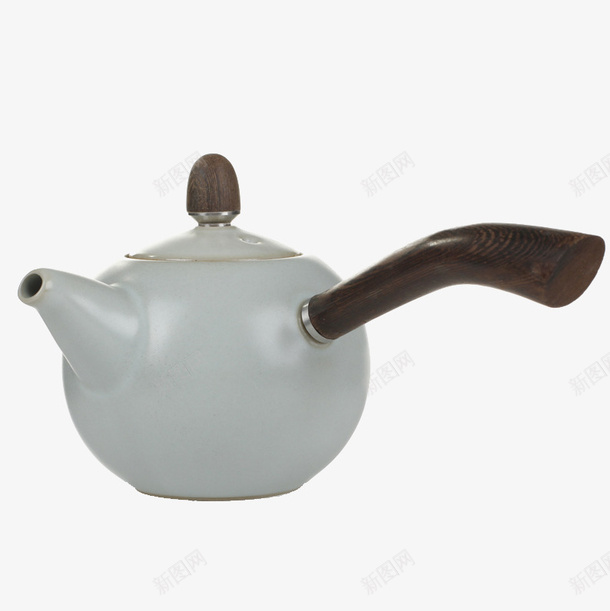 汝窑茶壶png免抠素材_88icon https://88icon.com 产品实物 公道杯 茶具 茶海 陶瓷