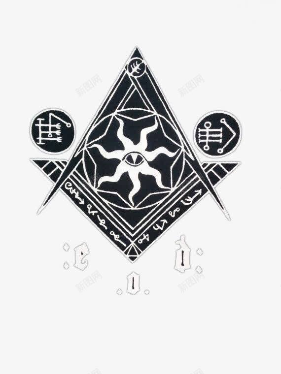 奇怪魔法图纹标志psd免抠素材_88icon https://88icon.com 奇怪图纹 装饰图案 魔法标志