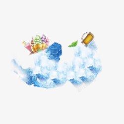 夏日冰凉素材
