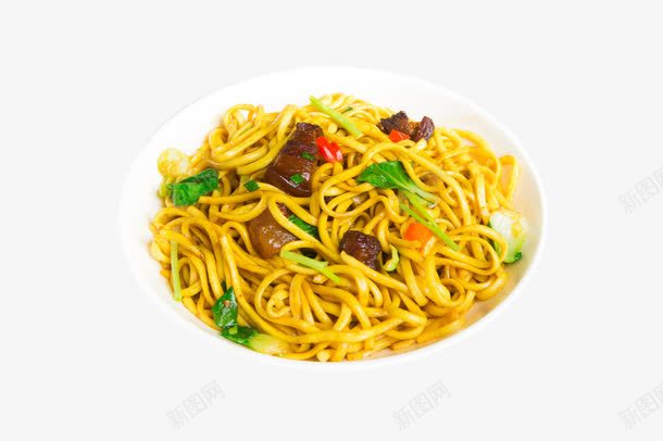 肉丝炒面png免抠素材_88icon https://88icon.com 传统美食 干炒面美食 汉味炒面 餐饮美食
