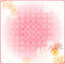 花朵和柔美线条粉色梦幻背景素材