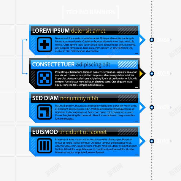 时间轴png免抠素材_88icon https://88icon.com PPT元素 PPT时间 创意 蓝色时间轴