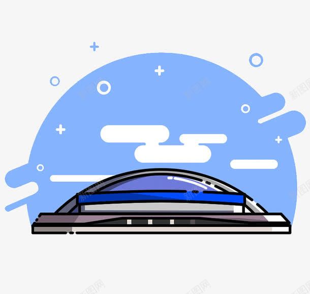 卡通建筑插画png免抠素材_88icon https://88icon.com 卡通 建筑 手绘 插画 飘云