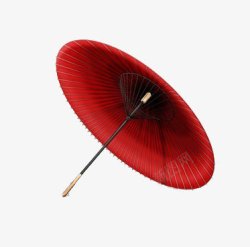 中国风红色油伞素材