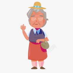 卡通老奶奶素材