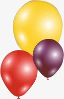 彩色卡通气球活动节日素材