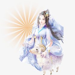 鼠绘图白羊座仙子素材