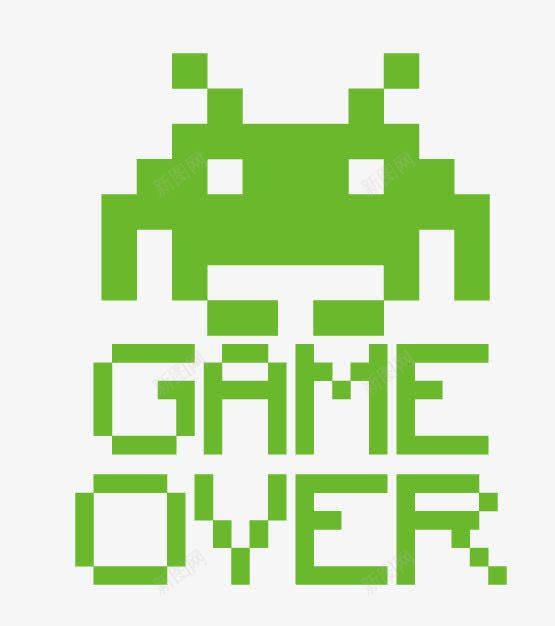 gameover游戏结束png免抠素材_88icon https://88icon.com game over 字体排版 游戏 结束