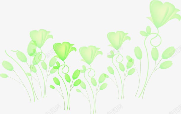 绿色创意草地植物png免抠素材_88icon https://88icon.com 创意 植物 绿色 草地 设计
