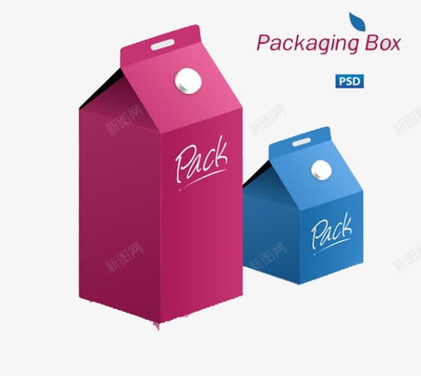 饮品包装盒创意片png免抠素材_88icon https://88icon.com 创意 包装盒 蓝色 设计 饮品