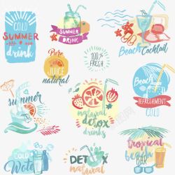 手绘的夏天素材