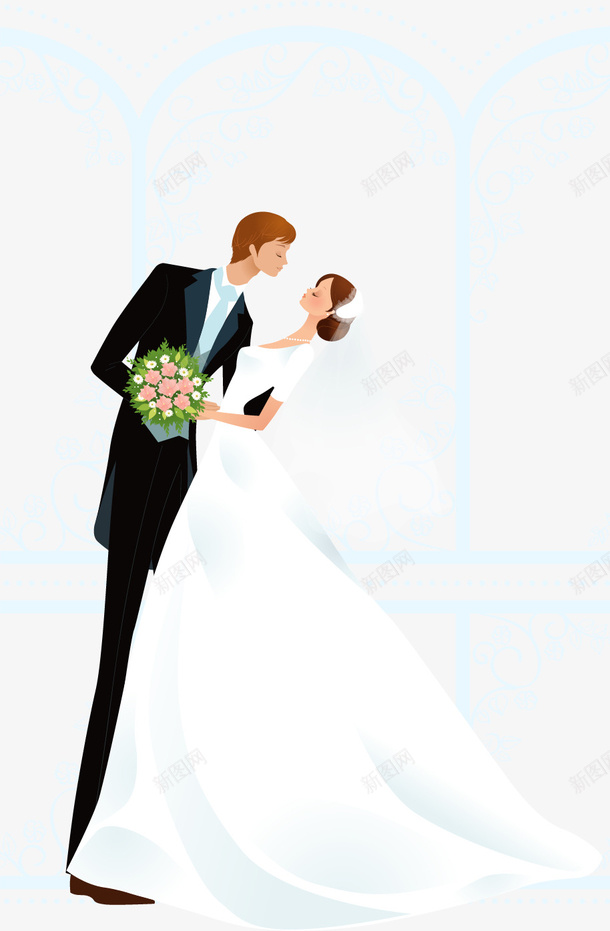 结婚婚礼海报矢量图ai免抠素材_88icon https://88icon.com 婚礼海报 海报素材 素材 结婚海报 结婚矢量 矢量图