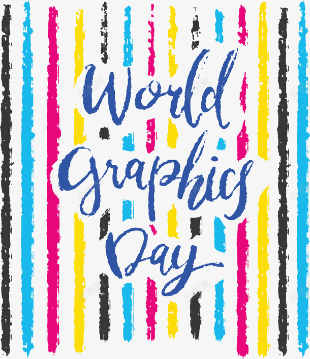 彩色竖条纹日海报矢量图ai免抠素材_88icon https://88icon.com 世界平面设计日 平面设计日 手绘竖条纹 矢量png 竖条纹 设计日 矢量图