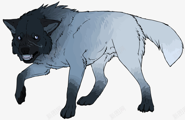 手绘狼矢量图eps免抠素材_88icon https://88icon.com 动物 卡通 卡通狼 手绘 手绘狼 狼 猛兽 矢量狼 矢量图