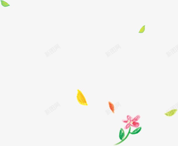 手绘插画风景花朵png免抠素材_88icon https://88icon.com 插画 花朵 风景