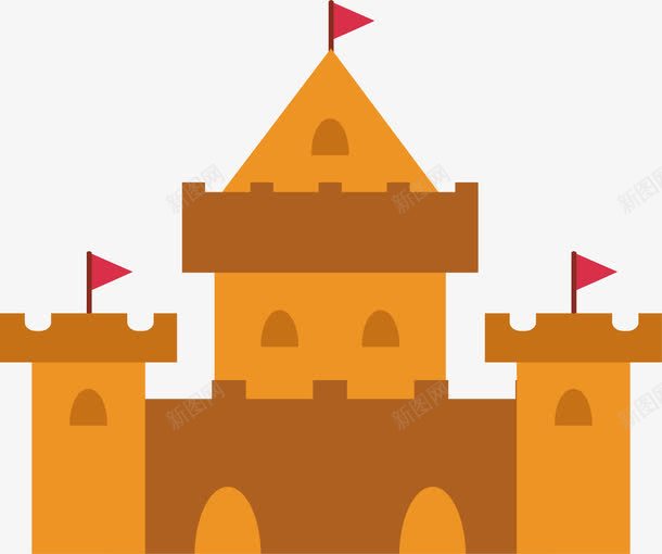 沙堆城堡png免抠素材_88icon https://88icon.com 堆城堡 堆沙堡 沙子城堡 玩沙子 矢量素材