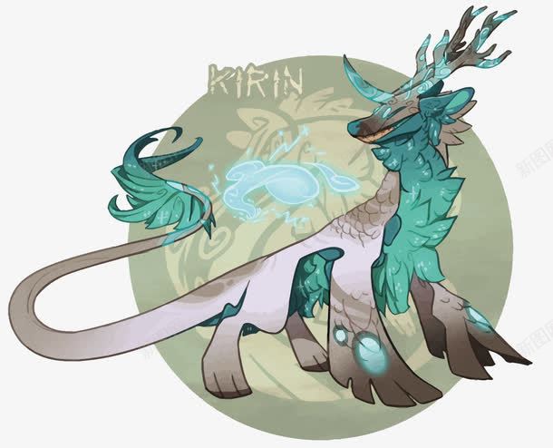 魔幻龙png免抠素材_88icon https://88icon.com 卡通 奇幻 绿色 魔幻 龙