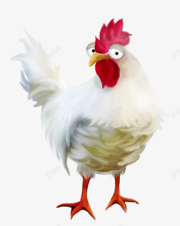 卡通手绘大公鸡png免抠素材_88icon https://88icon.com 公鸡 大公鸡 鸡冠