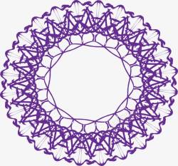 紫色螺旋花纹素材