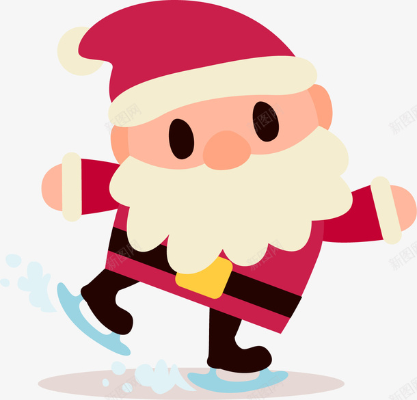 手绘卡通圣诞老人png免抠素材_88icon https://88icon.com 卡通 卡通圣诞老人 圣诞老人滑冰 圣诞节 广告设计 老人 设计