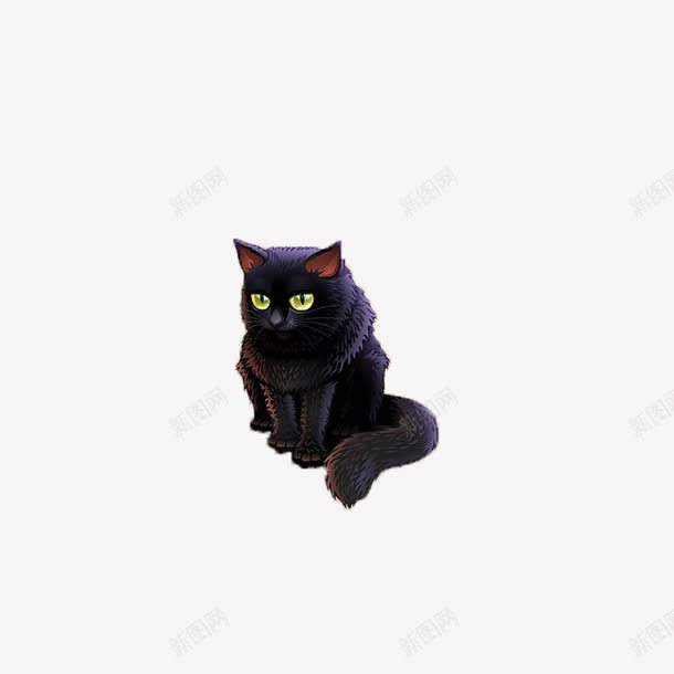 一只黑猫png免抠素材_88icon https://88icon.com 动物 猫科动物 装饰 黑猫 黑色