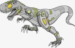 彩绘卡通机甲恐龙素材