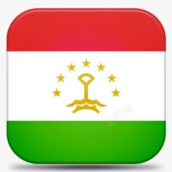 塔吉克斯坦V7国旗图标素材