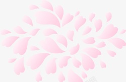 粉色唯美花瓣抽象装饰素材