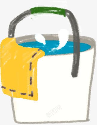 手绘油彩画提桶水桶png免抠素材_88icon https://88icon.com 手绘 提桶 水桶 油彩画