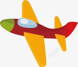 卡通玩具飞机矢量图素材