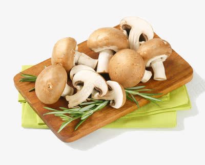 板上的新鲜香菇png免抠素材_88icon https://88icon.com 白色 蔬菜 配菜