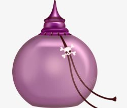 紫色酒壶素材