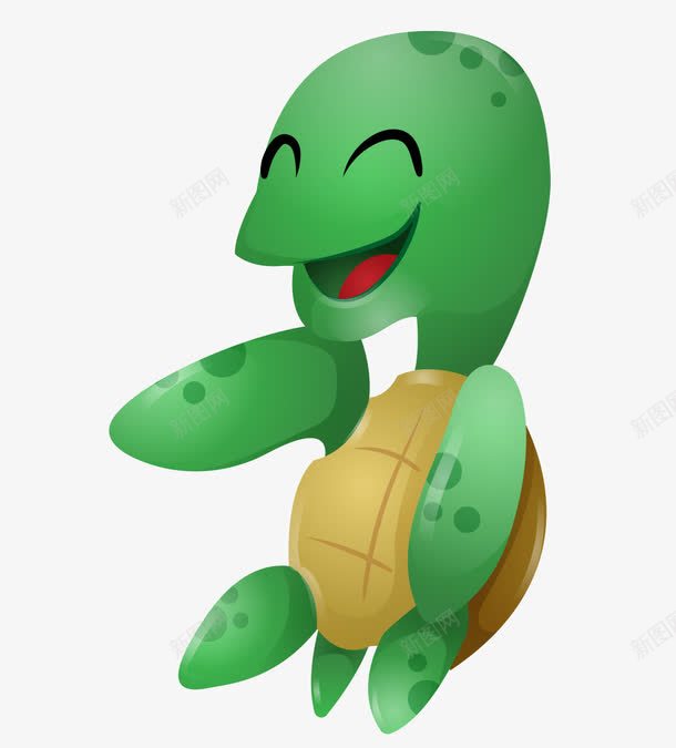 卡通手绘可爱站立乌龟png免抠素材_88icon https://88icon.com 卡通的动物 可爱的乌龟 手绘的乌龟 站立的乌龟
