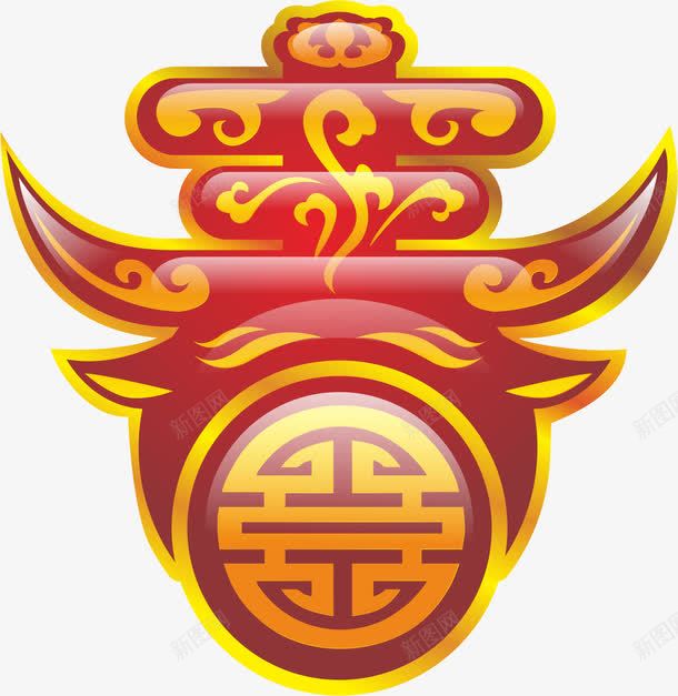 漂浮的字png免抠素材_88icon https://88icon.com 双喜 圆形喜字 春字 祥云 艺术字