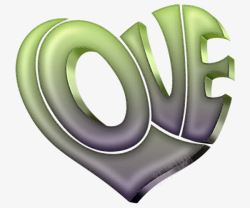 214情人节英文艺术字素材