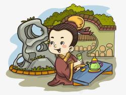 中国风创意国学插画装饰素材