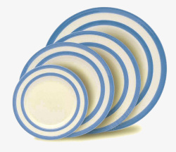 蓝白色盘子蓝白色圆形陶瓷盘子高清图片