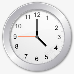 白色钟表时钟图标图标