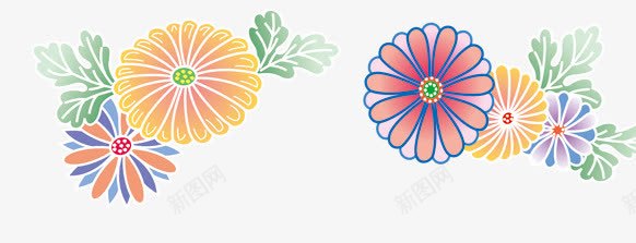 两朵雏菊png免抠素材_88icon https://88icon.com 两朵 卡通 花 雏菊