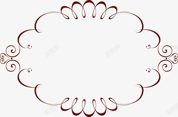 花纹边框装饰矢量图ai免抠素材_88icon https://88icon.com 花纹 花边 装饰 边框 矢量图