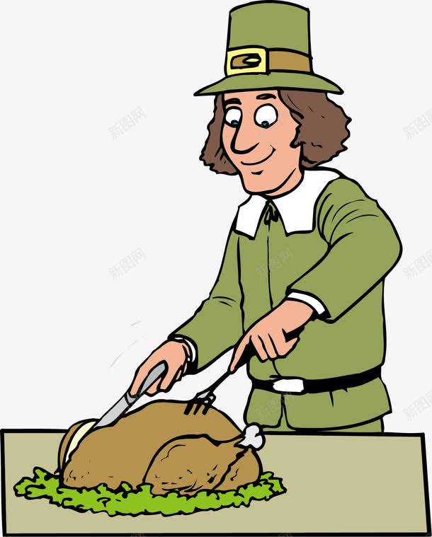 切烧鸡的卡通人物png免抠素材_88icon https://88icon.com 人物卡通 人物矢量 烧鸡 绿色