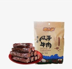 产品实物牛肉干素材