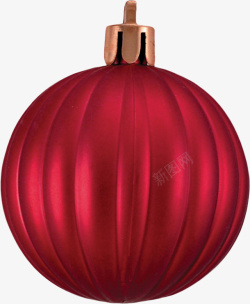 圣诞节红色装饰吊球素材