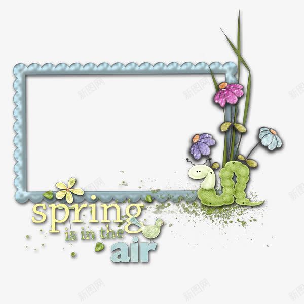 spring花艺png免抠素材_88icon https://88icon.com spring花艺 海报元素 相框花艺