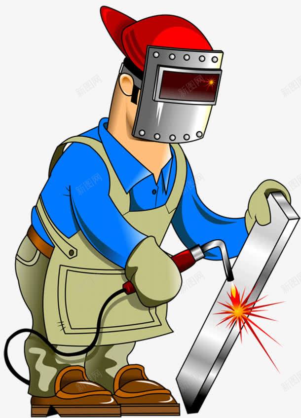 卡通版的工匠png免抠素材_88icon https://88icon.com PNG素材 卡通 工匠 手工工匠 电焊 电焊工人