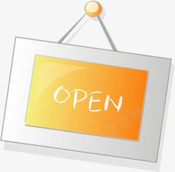 手绘黄色渐变open图标png免抠素材_88icon https://88icon.com open 图标 渐变 黄色