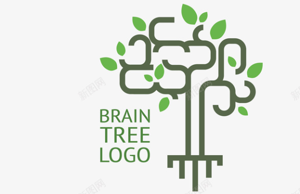 绿色能源图标绿色树形logo矢量图图标图标