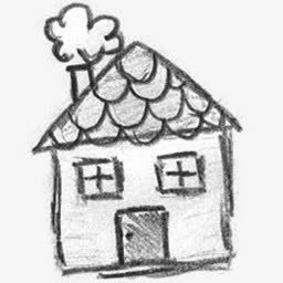 创意房屋铅笔画png免抠素材_88icon https://88icon.com 创意彩铅 创意房屋铅笔画 装饰图案