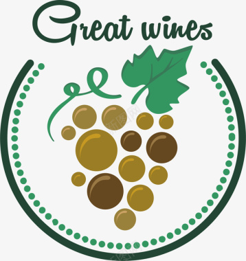 酒logo圆形的白酒logo标志矢量图图标图标