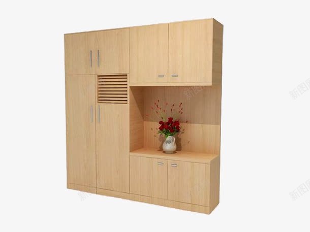 木质衣柜png免抠素材_88icon https://88icon.com 家具 异形 木质 欧式衣柜 衣柜